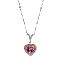 Collana in oro con Spinello Birmano Rosa (CIRARI)