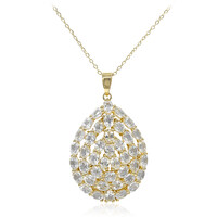 Collana in argento con Topazio Bianco