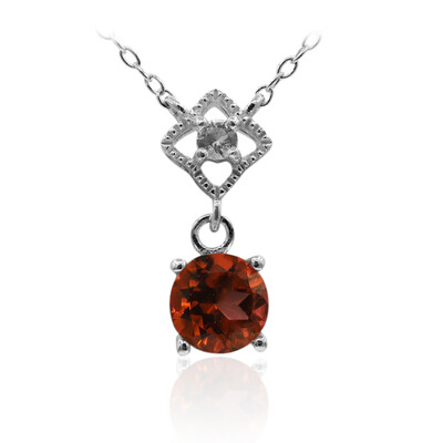 Collana in argento con Topazio Mandarino