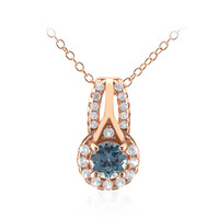 Collana in argento con Topazio Blu Londra
