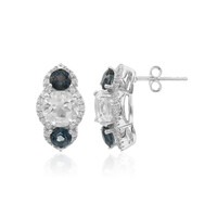 Orecchini in argento con Topazio Bianco
