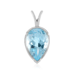 Ciondolo in argento con Topazio Blu Cielo