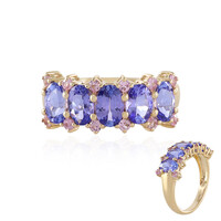Anello in oro con Tanzanite