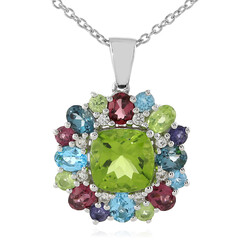Collana in argento con Peridoto
