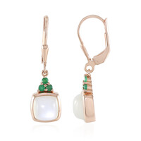 Orecchini in argento con Pietra di Luna Bianca (KM by Juwelo)
