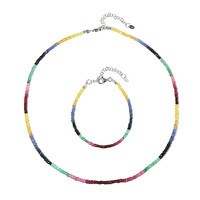 Parure in argento con Smeraldo Zambia