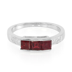 Anello in argento con Rodolite