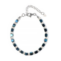 Bracciale in argento con Ematite Blu