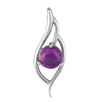 Ciondolo in argento con Turchese Kingman Mohave Porpora