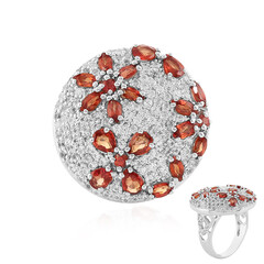 Anello in argento con Zaffiro Tramonto
