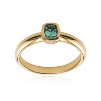 Anello in oro con Tormalina Paraíba (CUSTODANA)