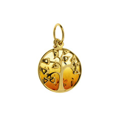 Ciondolo in argento con Ambra Baltica