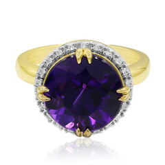 Anello in oro con Ametista Uruguay