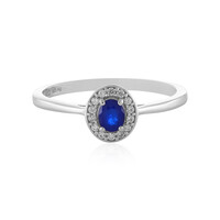Anello in argento con Spinello Blu Royal