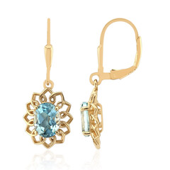 Orecchini in argento con Topazio Blu Cielo