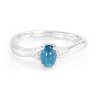 Anello in argento con Apatite Blu Royal