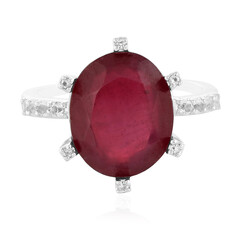 Anello in argento con Rubino del Madagascar
