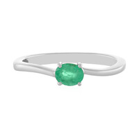 Anello in argento con Smeraldo Colombiano