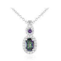 Collana in argento con Quarzo Mistico