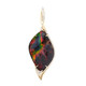 Ciondolo in oro con Ammolite (de Melo)