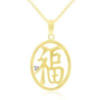 Collana in argento con Topazio Bianco - Felicità