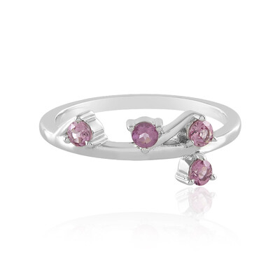 Anello in argento con Granato Malaya
