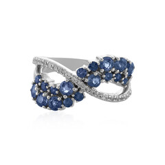 Anello in argento con Zaffiro Blu