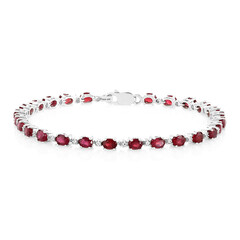 Bracciale in argento con Rubino del Madagascar