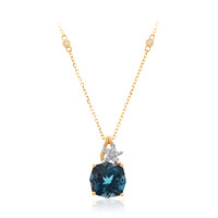 Collana in oro con Topazio Blu Londra (Smithsonian)