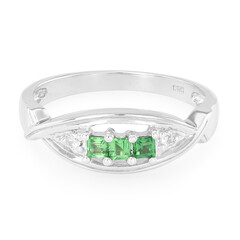 Anello in argento con Tsavorite