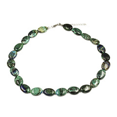 Collana in argento con Malachite Azzurrite