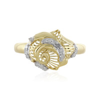 Anello in oro con Diamante I4 (J) (Ornaments by de Melo)