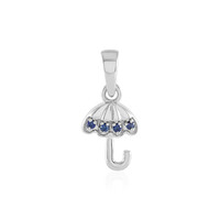 Ciondolo in argento con Zaffiro Blu