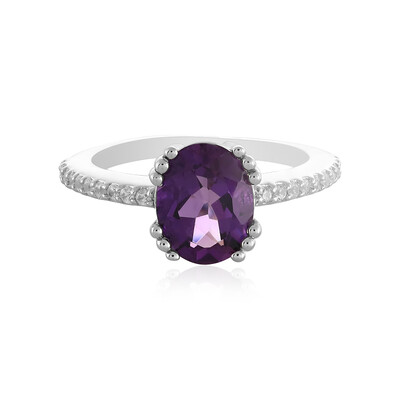 Anello in argento con Ametista Siberiana