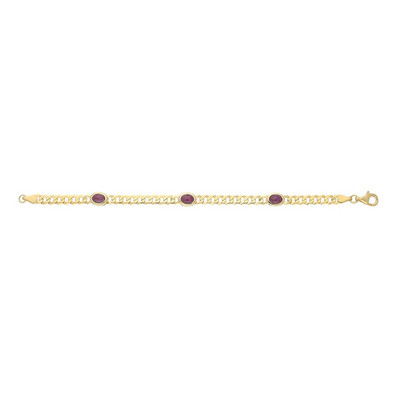 Bracciale in argento con Rubino della Birmania