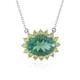 Collana in argento con Fluorite Verde