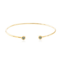 Bracciale in argento con Diamante Blu VS1