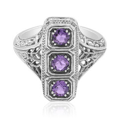 Anello in argento con Ametista