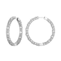 Orecchini in argento con Topazio Bianco (Adela Silber)
