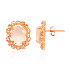 Orecchini in argento con Quarzo Rosa