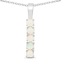 Collana in argento con Opale di Welo