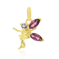 Ciondolo in argento con Rodolite