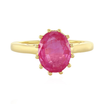 Anello in argento con Zaffiro Rosa del Madagascar