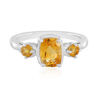 Anello in argento con Citrino