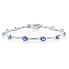 Bracciale in argento con Cianite del Nepal