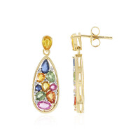 Orecchini in argento con Zaffiro Arancione