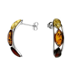 Orecchini in argento con Ambra Baltica