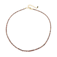 Collana in argento con Diamante Cioccolato