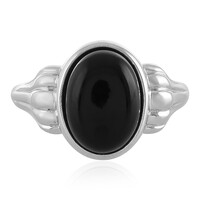 Anello in argento con Onice Nero