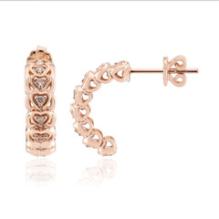Orecchini in oro con Diamante Rose de France SI1 di Argyle